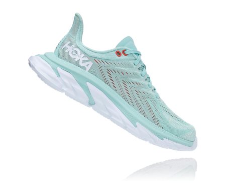 Hoka One One Clifton Edge Ženske Road Tekaški Čevlji Modra / Bela SI-152609Q